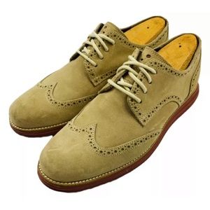 Cole Haan Lunargrand Mens  Suede Wingtip Size 11M